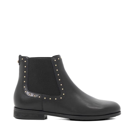Dune Ladies Pudded - Leather Stud Detail Round Toe Ankle Boots - Image 2