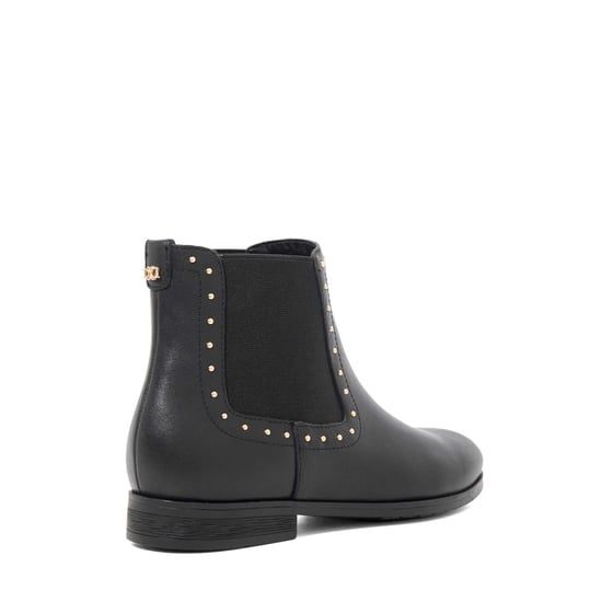 Dune Ladies Pudded - Leather Stud Detail Round Toe Ankle Boots - Image 4
