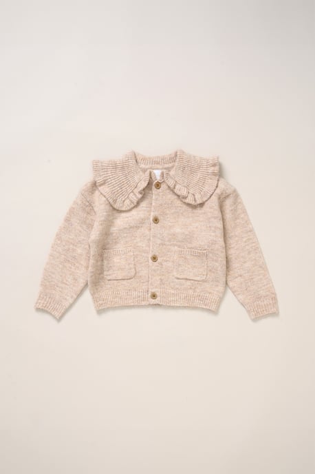 True Knit Cardigan and Check Skirt Set - Image 4