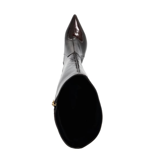Dune Ladies Skylarr - Patent High Heel Knee High Boots - Image 3
