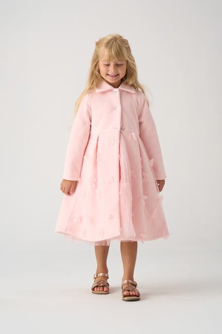 Jacket and Tulle Applique Butterfly Dress Set - Image 3