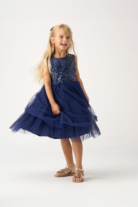 Jacquard Star Jacket and Sequin Dress Set - Image 2