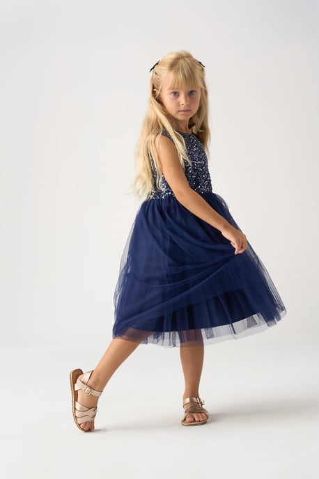 Jacquard Star Jacket and Sequin Dress Set - Image 3