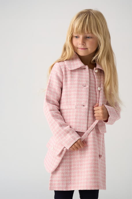 Tweed Check Jacket, Dress and Bag Set - Image 2