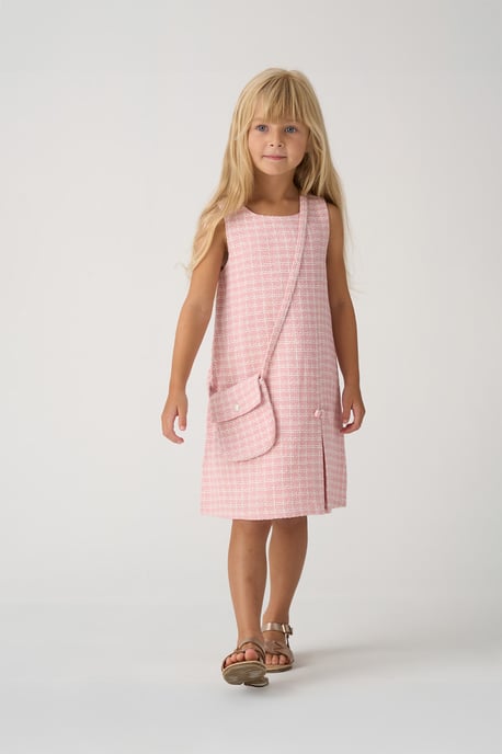 Tweed Check Jacket, Dress and Bag Set - Image 3