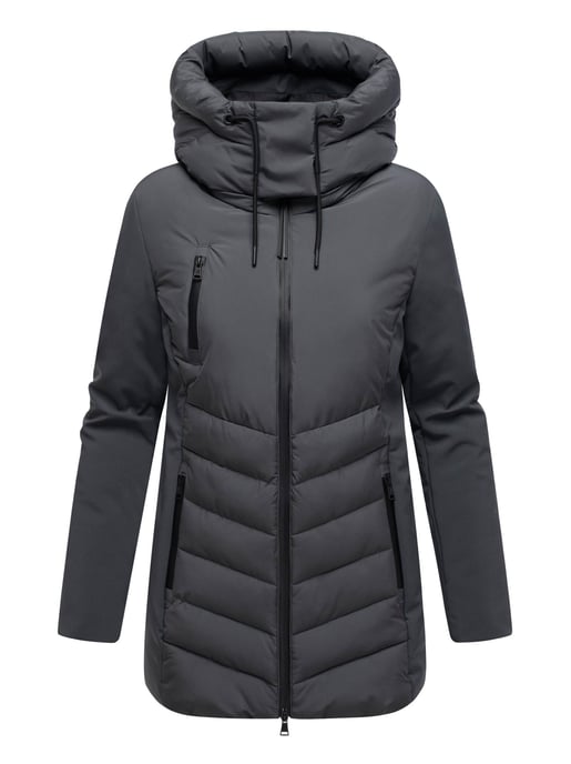 Marikoo dames winterjas Tivaa XVI met softshell & afneembare capuchon - Image 2