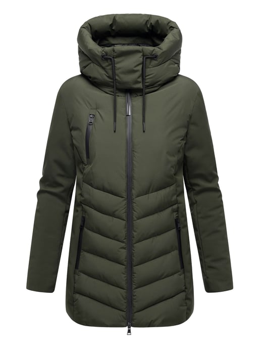 Marikoo women’s winter jacket Tivaa XVI with softshell & detachable hood - Image 2