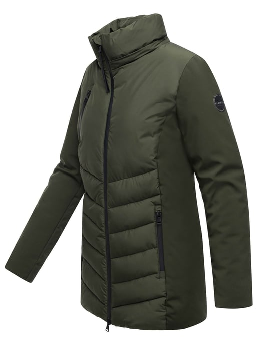 Marikoo women’s winter jacket Tivaa XVI with softshell & detachable hood - Image 3