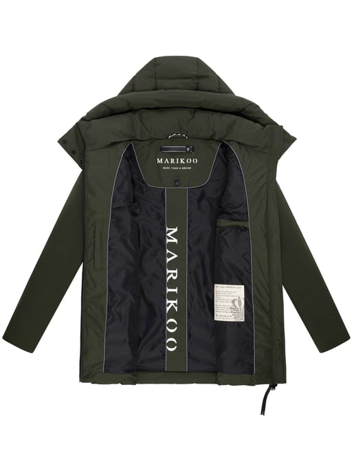 Marikoo women’s winter jacket Tivaa XVI with softshell & detachable hood - Image 5