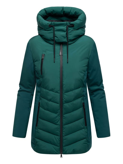 Marikoo dames winterjas Tivaa XVI met softshell & afneembare capuchon - Image 2