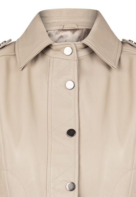 Leather Jacket Cropped Leather Jacket - Image 2