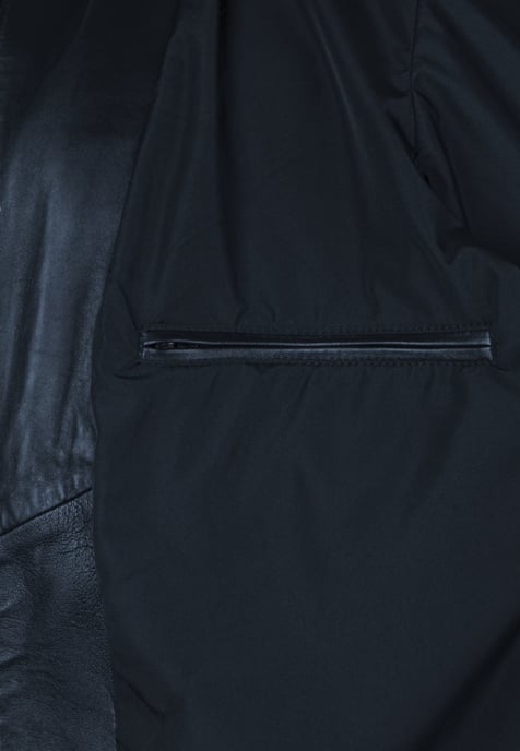 Leather Jacket Full-Zip Leather Classic Jacket - Image 2