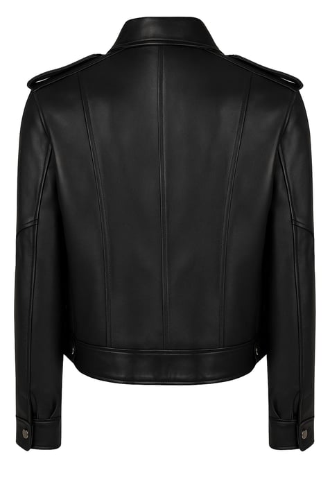 Leather Jacket Cropped Leather Jacket - Image 3