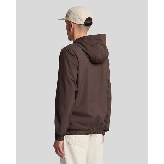 Herenjas Lyle And Scott Tonal Eagle Hooded Bomber Jacket in Groen - Image 3