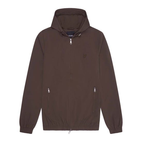 Herenjas Lyle And Scott Tonal Eagle Hooded Bomber Jacket in Groen - Image 5