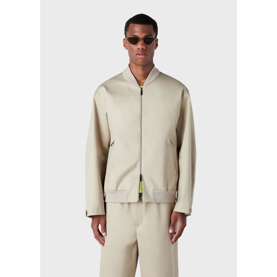 Men's Emporio Armani Bomber Jacket in Beige - Image 1