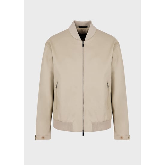 Men's Emporio Armani Bomber Jacket in Beige - Image 3