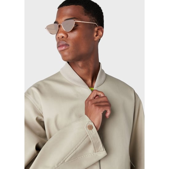 Men's Emporio Armani Bomber Jacket in Beige - Image 4