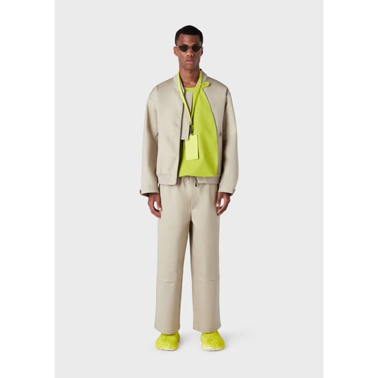 Men's Emporio Armani Bomber Jacket in Beige - Image 5