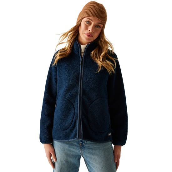 Regatta Womens/Ladies Frankie Borg Full Zip Fleece Jacket (Navy) - Image 4