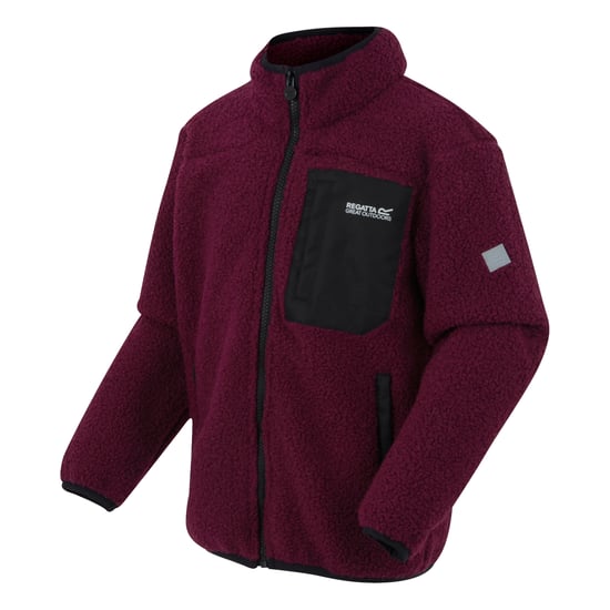 Regatta Kinder/Kids Frankie Full Zip Fleecejack (Donker Pimento) - Image 3
