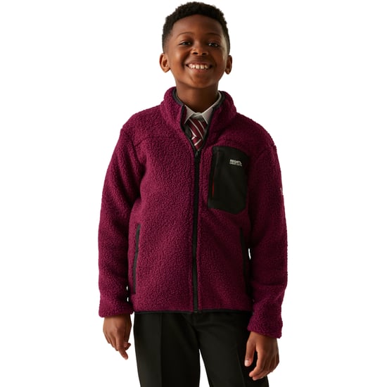 Regatta Kinder/Kids Frankie Full Zip Fleecejack (Donker Pimento) - Image 4