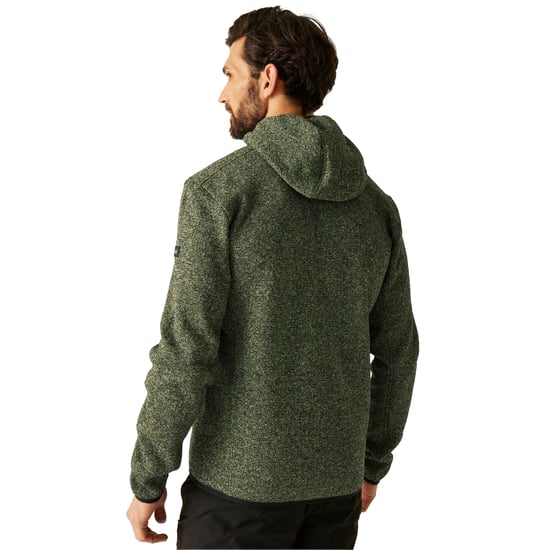 Regatta Heren Newhill Marl Full Zip Fleecejack (Olie groen) - Image 5