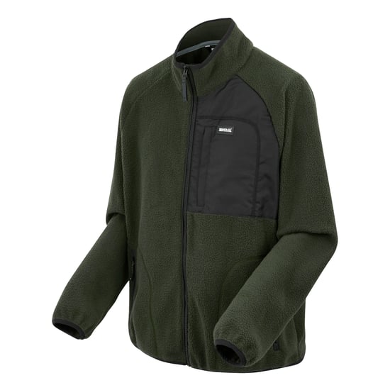 Regatta Mens Frankie Borg Fleece Jacket (Dark Khaki) - Image 3
