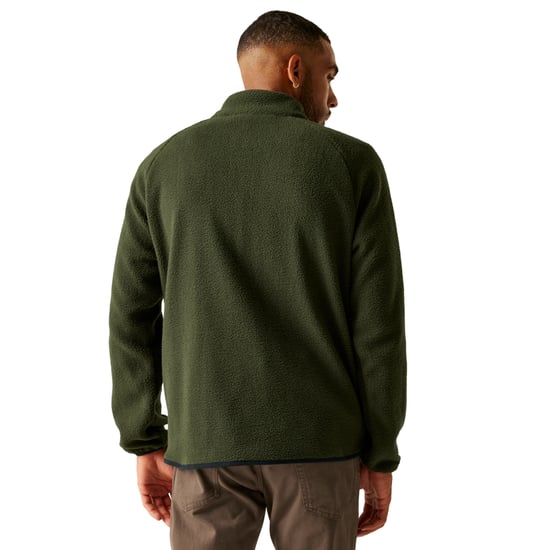 Regatta Mens Frankie Borg Fleece Jacket (Dark Khaki) - Image 5