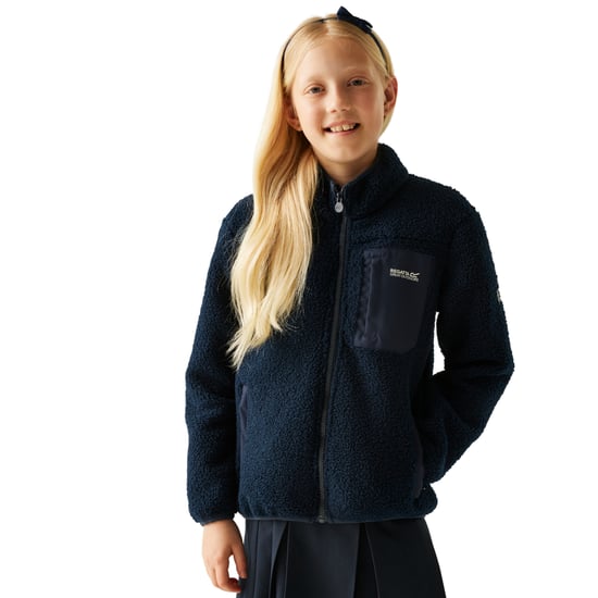 Regatta Kinder/Kids Frankie Full Zip Fleecejack (Marine) - Image 4