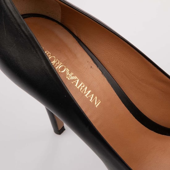 Women's Emporio Armani Stiletto Heels in Black - Image 5