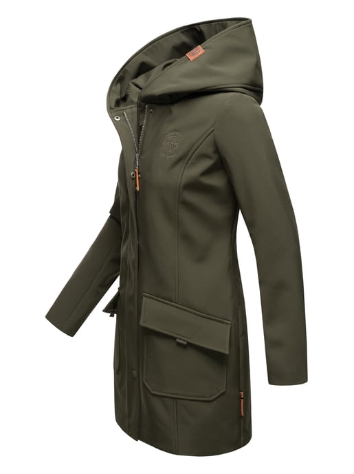 Marikoo dames softshelljas – Mayleen, waterafstotend met capuchon - Image 3