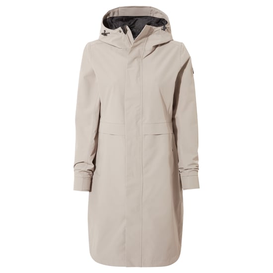 Saunter Womens Long Waterproof Jacket - Dark Taupe - Image 5