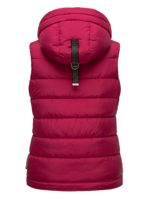 Marikoo dames gewatteerd vest – Taisaa, licht met capuchon & snackvak - Image 5