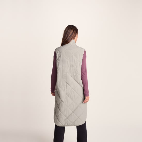 Anda Womens Gilet - Dark Taupe - Image 2