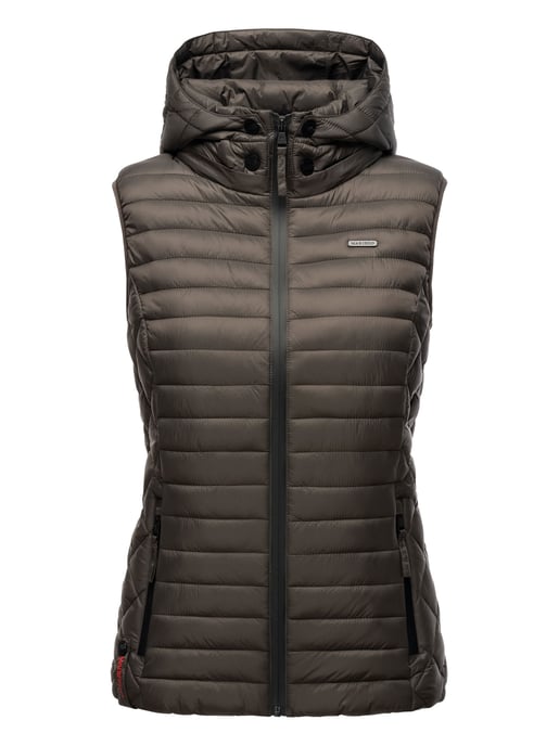 Marikoo women’s quilted vest – Hasenpfote, lightweight with detachable hood - Image 2