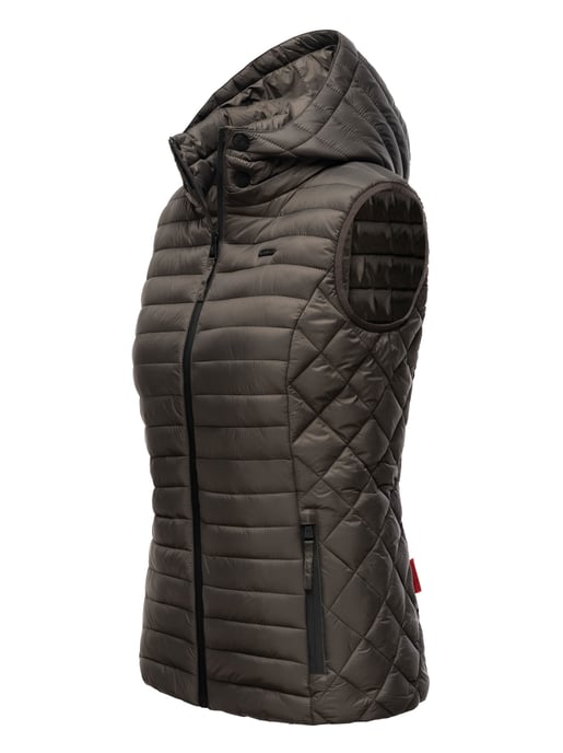Marikoo women’s quilted vest – Hasenpfote, lightweight with detachable hood - Image 3