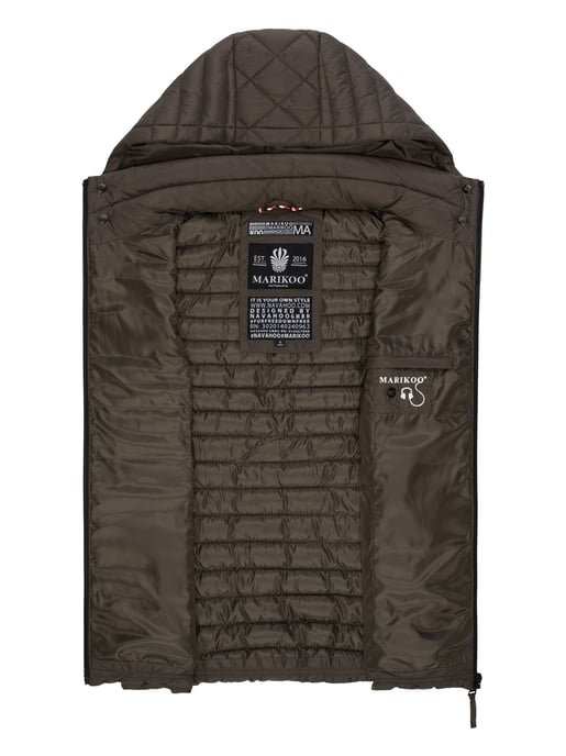 Marikoo women’s quilted vest – Hasenpfote, lightweight with detachable hood - Image 5