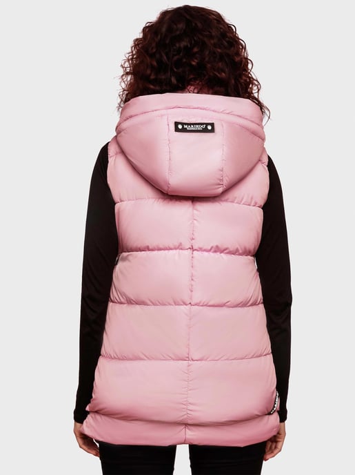Marikoo dames gewatteerd vest – Zarinaa, licht met afneembare capuchon - Image 4