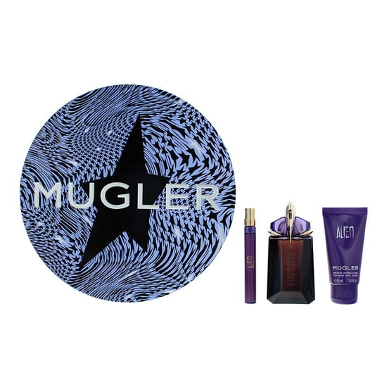 Mugler Alien Eau de Parfum 60ml, Eau de Parfum 10ml Travel Spray + Body Lotion 50ml Gift Set - Image 1