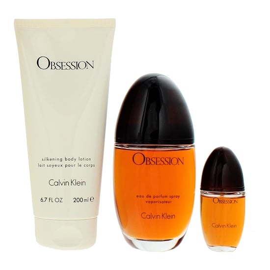 Calvin Klein Obsession For Women Eau de Parfum 100ml, Body Lotion 200ml + Eau de Parfum 15ml Gift Set for Her - Image 2