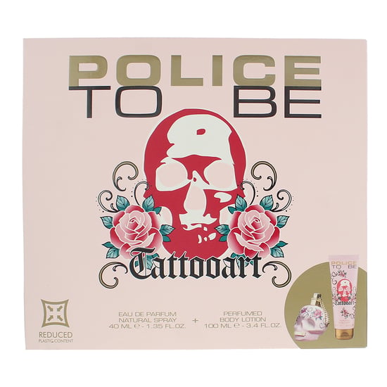 Police To Be Tattoo Art Eau de Parfum 40ml + Body Lotion 100ml Gift Set For Her - Image 3