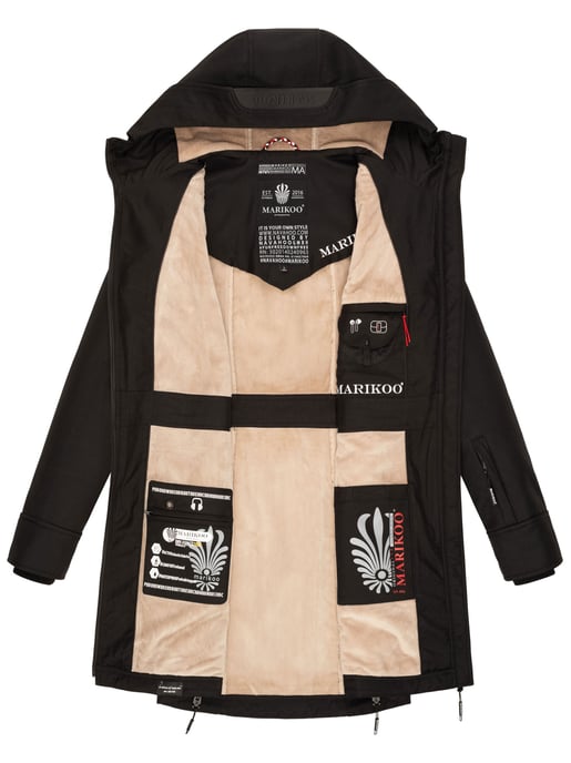 Marikoo dam softshelljacka – Racquellee med huva & fleecefoder - Image 6