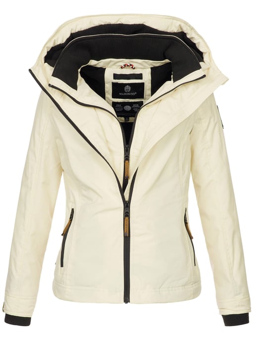 Marikoo women’s transitional jacket Erdbeere with double collar & fleece lining - Image 1