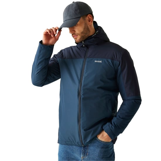 Regatta Mens Thornridge Insulated Waterproof Jacket (Navy Blue) - Image 4
