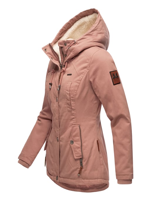 Marikoo dames winterjas met teddyfleece voering & capuchon - Image 3