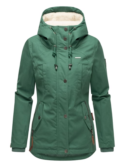 Marikoo women’s winter jacket with teddy fleece lining & hood - Image 2