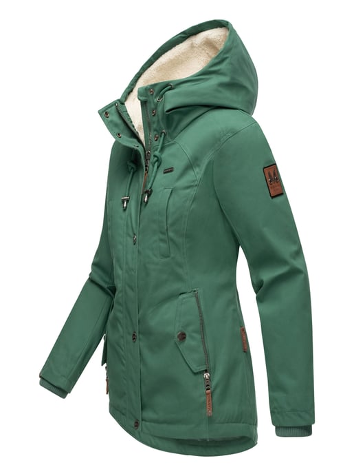 Marikoo women’s winter jacket with teddy fleece lining & hood - Image 3