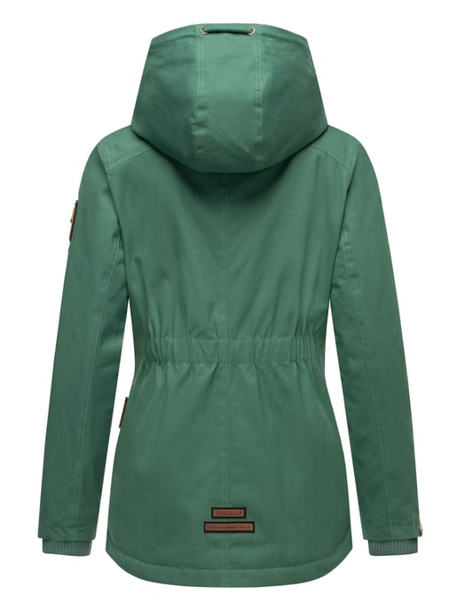 Marikoo women’s winter jacket with teddy fleece lining & hood - Image 4