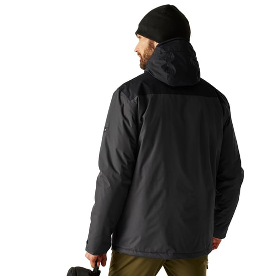 Regatta Mens Thornridge Insulated Waterproof Jacket (Black) - Image 5
